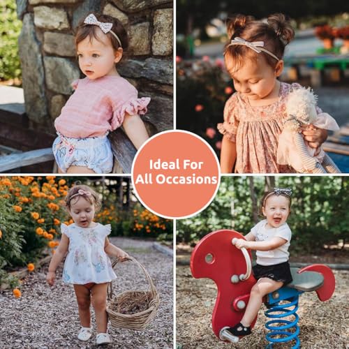 PALAY® 10pcs Bow Hair Bands for Baby Girls Boys, Handmade Baby Hairband Cute Elastic Headbands for Baby Girl, Soft Nylon Head Band for Baby Girl Newborn Infant Toddlers 30 PCS PALAY® 10pcs Bow Hair Bands for Baby Girls Boys, Handmade Baby Hairband Cute Elastic Headbands for Baby Girl, Soft Nylon Head Band for Baby Girl Newborn Infant Toddlers 30 PCS